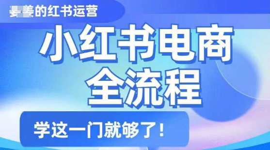 小红书电商全流程，精简易懂，从入门到精通，学这一门就够了-铜乾网络